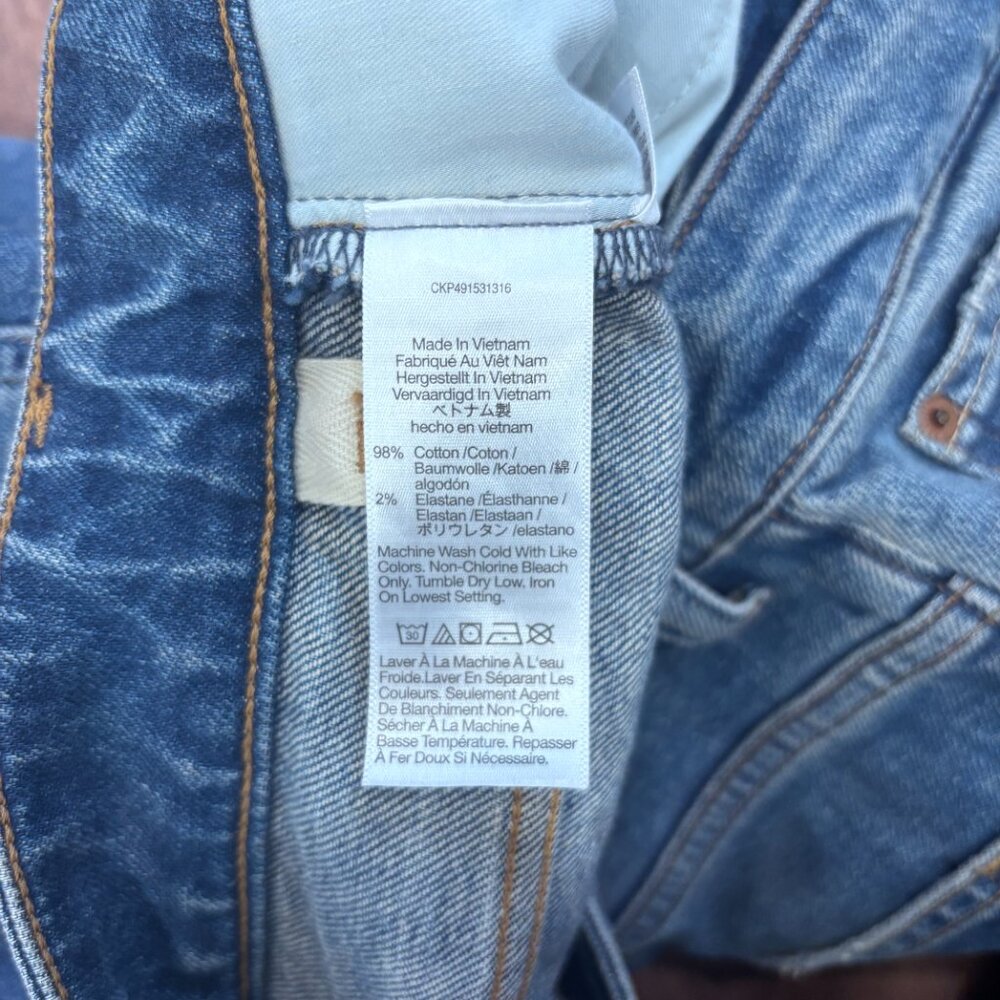 Madewell The Curvy Vintage Flare Jeans High Rise Medium Bouvier Wash Stretch 30 - Picture 8 of 12